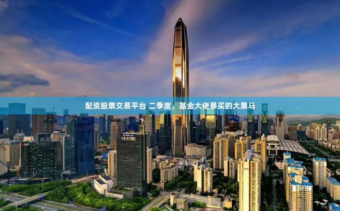 配资股票交易平台 二季度，基金大佬暴买的大黑马