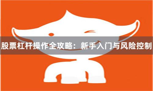股票杠杆操作全攻略：新手入门与风险控制
